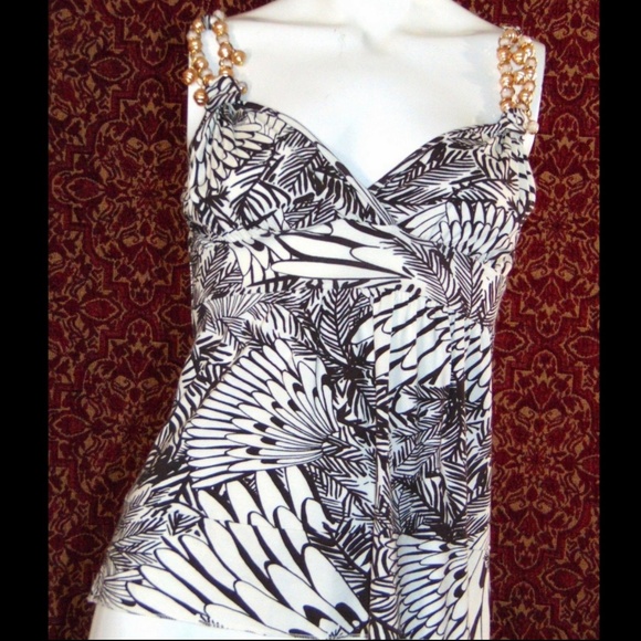 NEW DIS MOI brown floral spaghetti strap blouse S 💥 - Picture 1 of 8